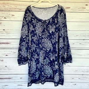 Lands’ End Floral Tunic